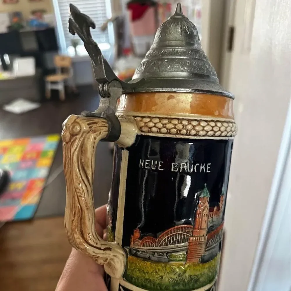 Antique German beer stein